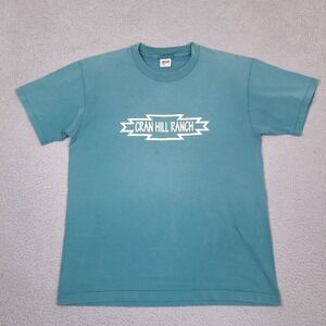 Vintage Cran Hill Ranch Michigan T-Shirt Mens XL Blue Single Stitch Anvil‎ USA